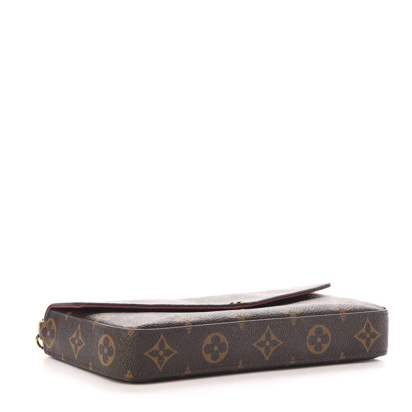 Monogram Pochette Felicie Chain Wallet Fuchsia