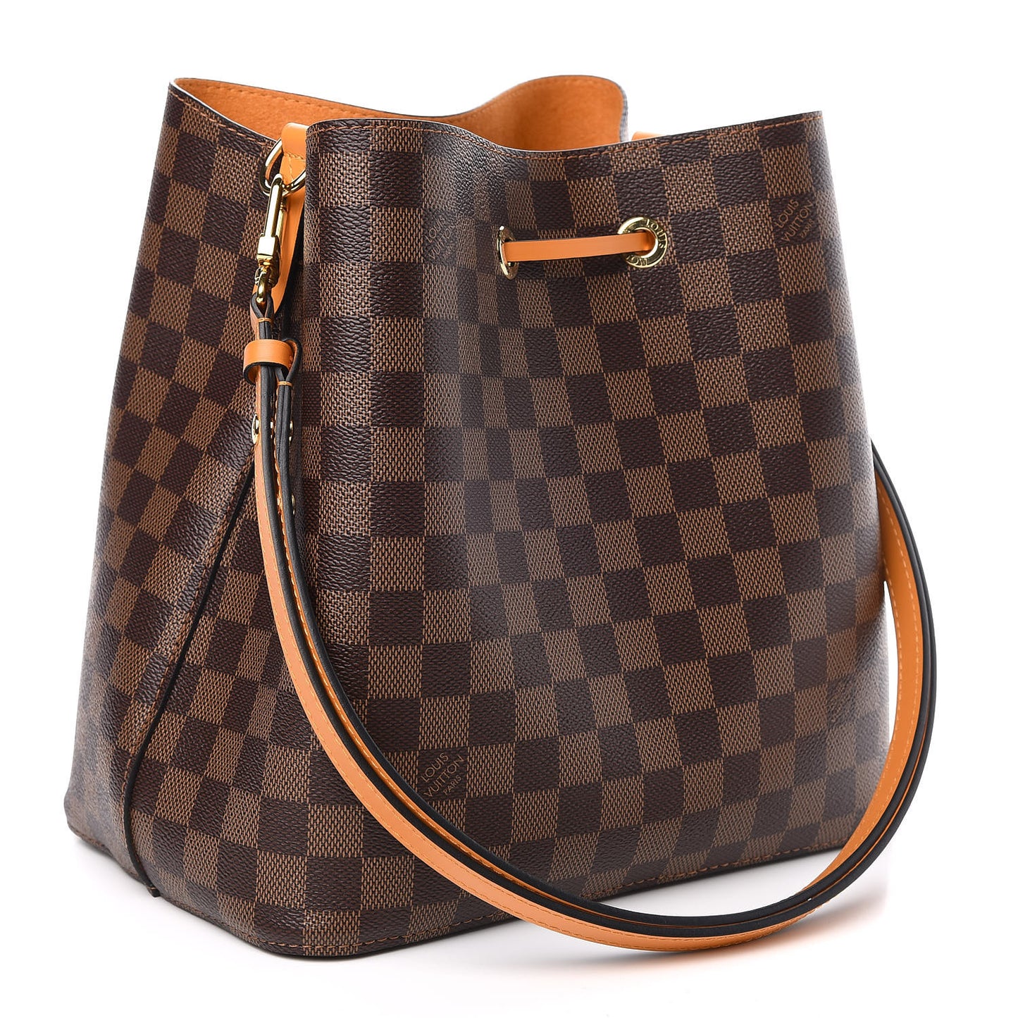 Damier Ebene Neonoe MM Safran