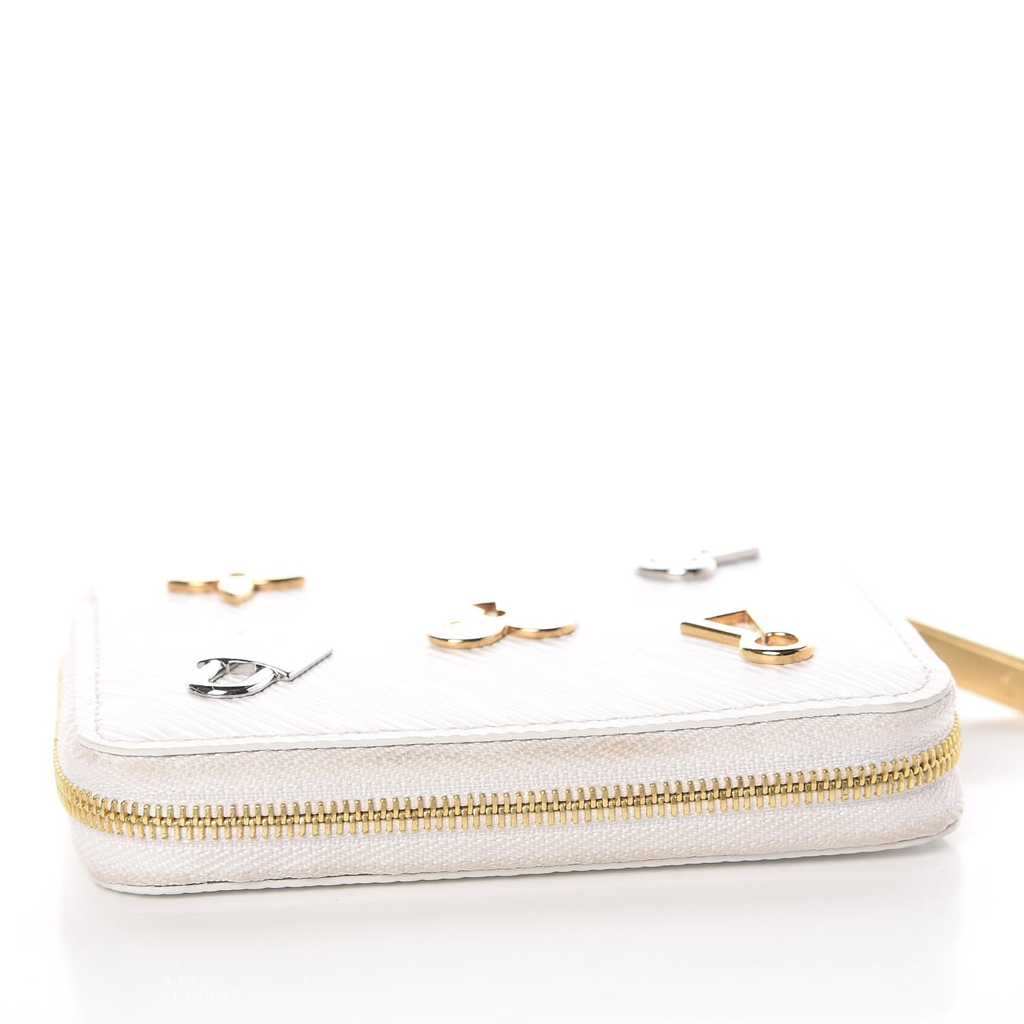 Epi Love Lock Zippy Coin Purse White