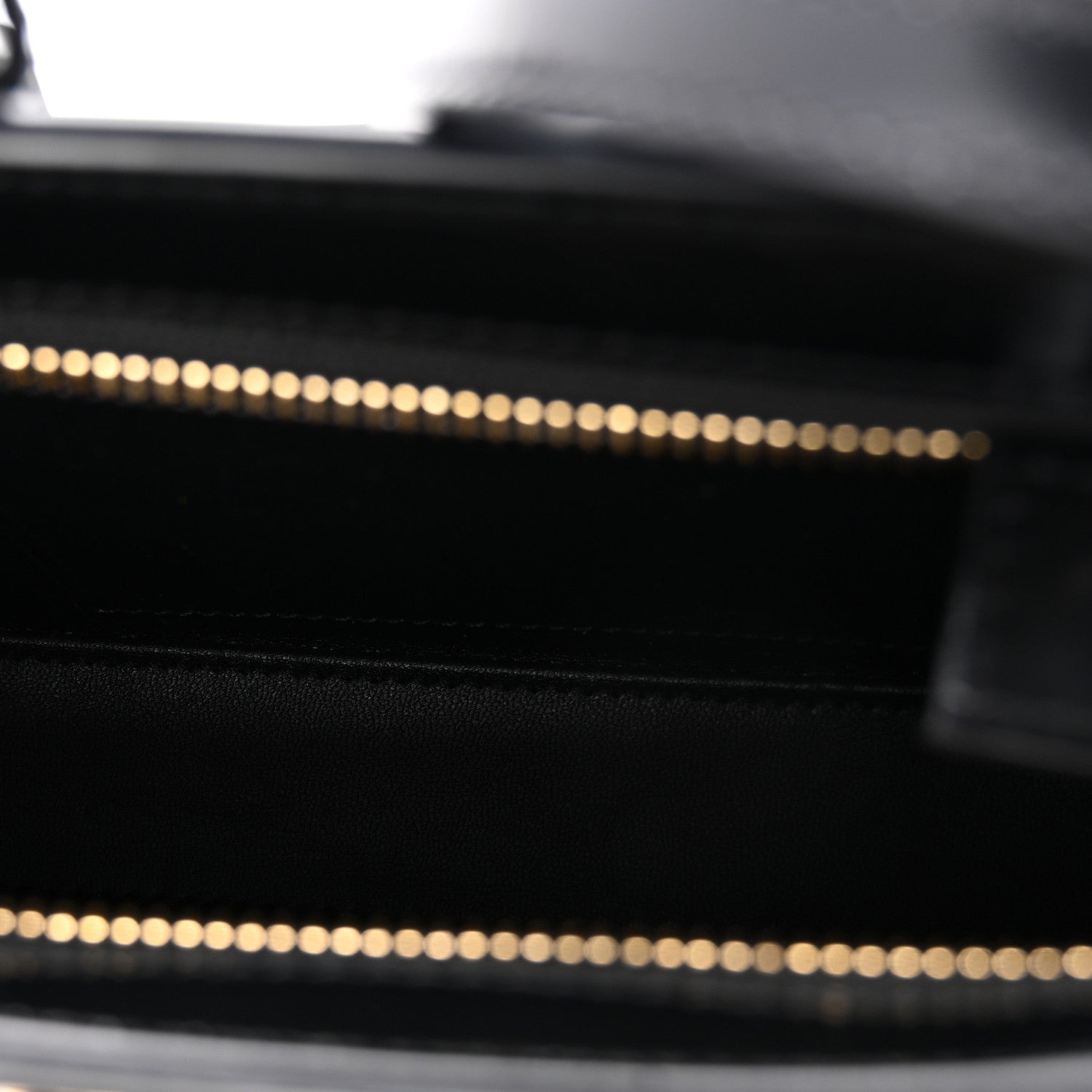 Celine Shiny Calfskin Medium Tilly Triomphe Shoulder Bag Black 5 of 10