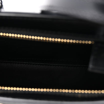 Celine Shiny Calfskin Medium Tilly Triomphe Shoulder Bag Black 5 of 10