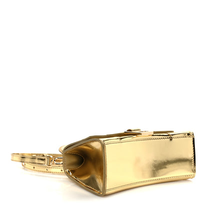 Balenciaga Metallic Calfskin Hourglass Top Handle Bag XS Gold 4 of 11