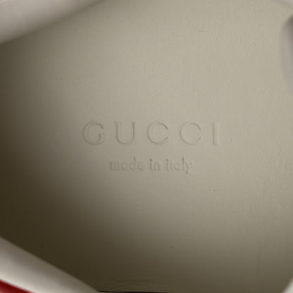 Gucci Calfskin Crystal Web Bee Embroidered Womens Ace Platform Sneakers 35.5 White 8 of 11