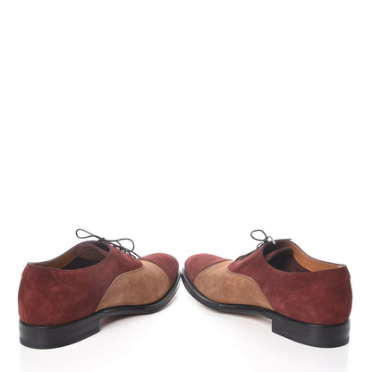 Gucci Suede Mens Lace Up Oxfords 12 Brown 6 of 10