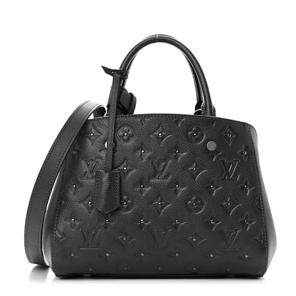 Louis Vuitton Empreinte Studded Montaigne BB Platine 1 of 14