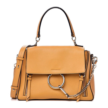 Chloe Calfskin Small Faye Day Shoulder Bag Burning Camel 1 of 9
