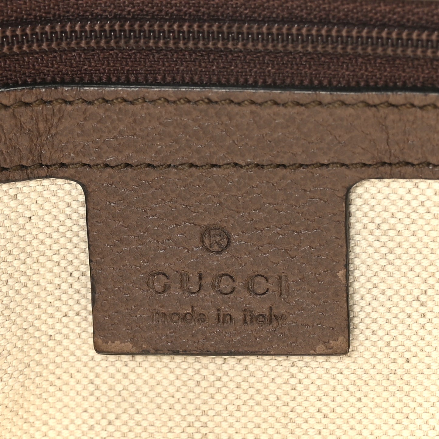 GG Supreme Monogram Web Ophidia GG Toiletry Case Beige New Acero