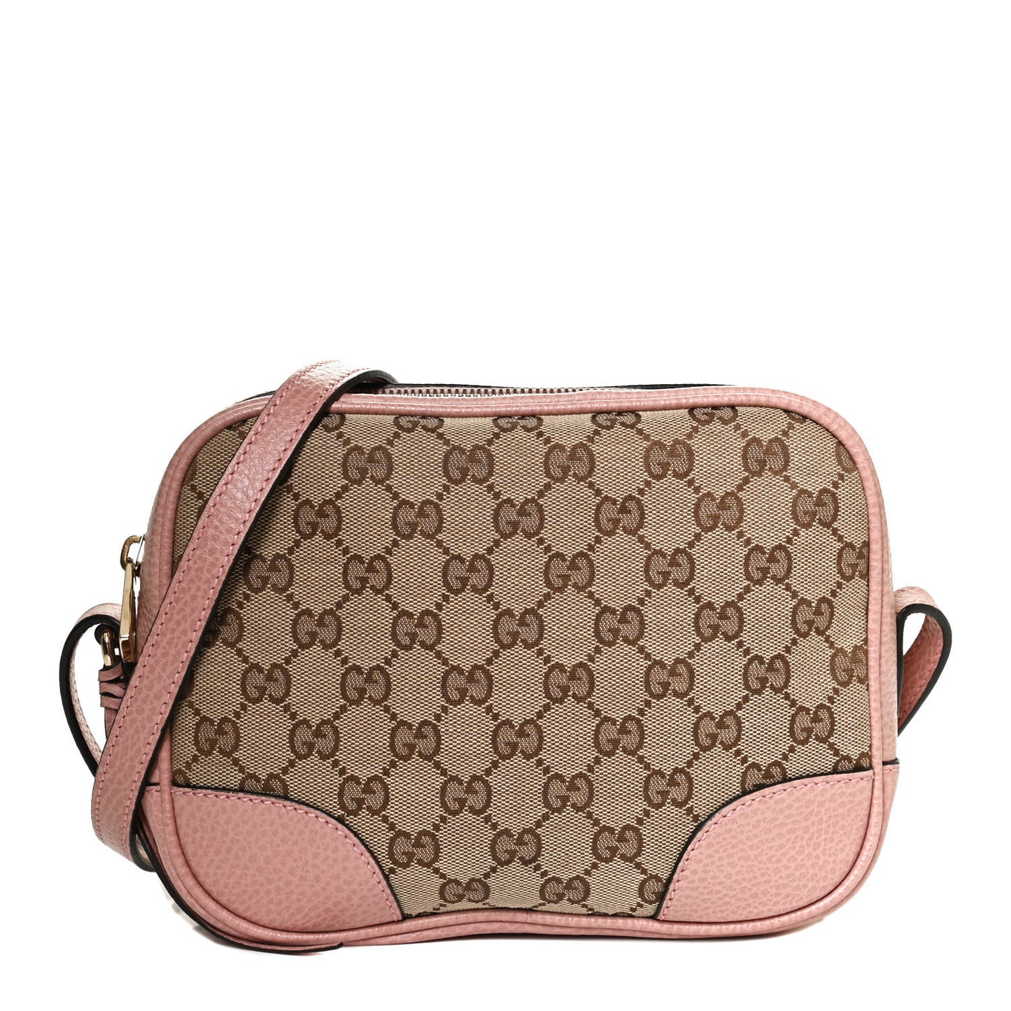 Monogram Mini Bree Messenger Bag Beige Soft Pink