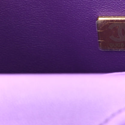 Chanel Caviar Quilted Small Double Flap Dark Purple 7 of 10