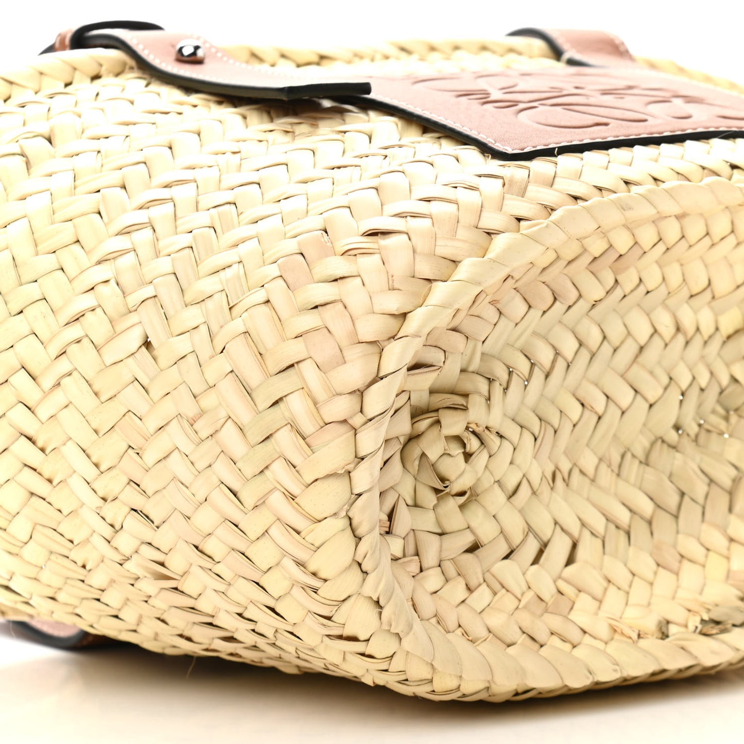 Raffia Small Basket Tote Bag Natural Tan