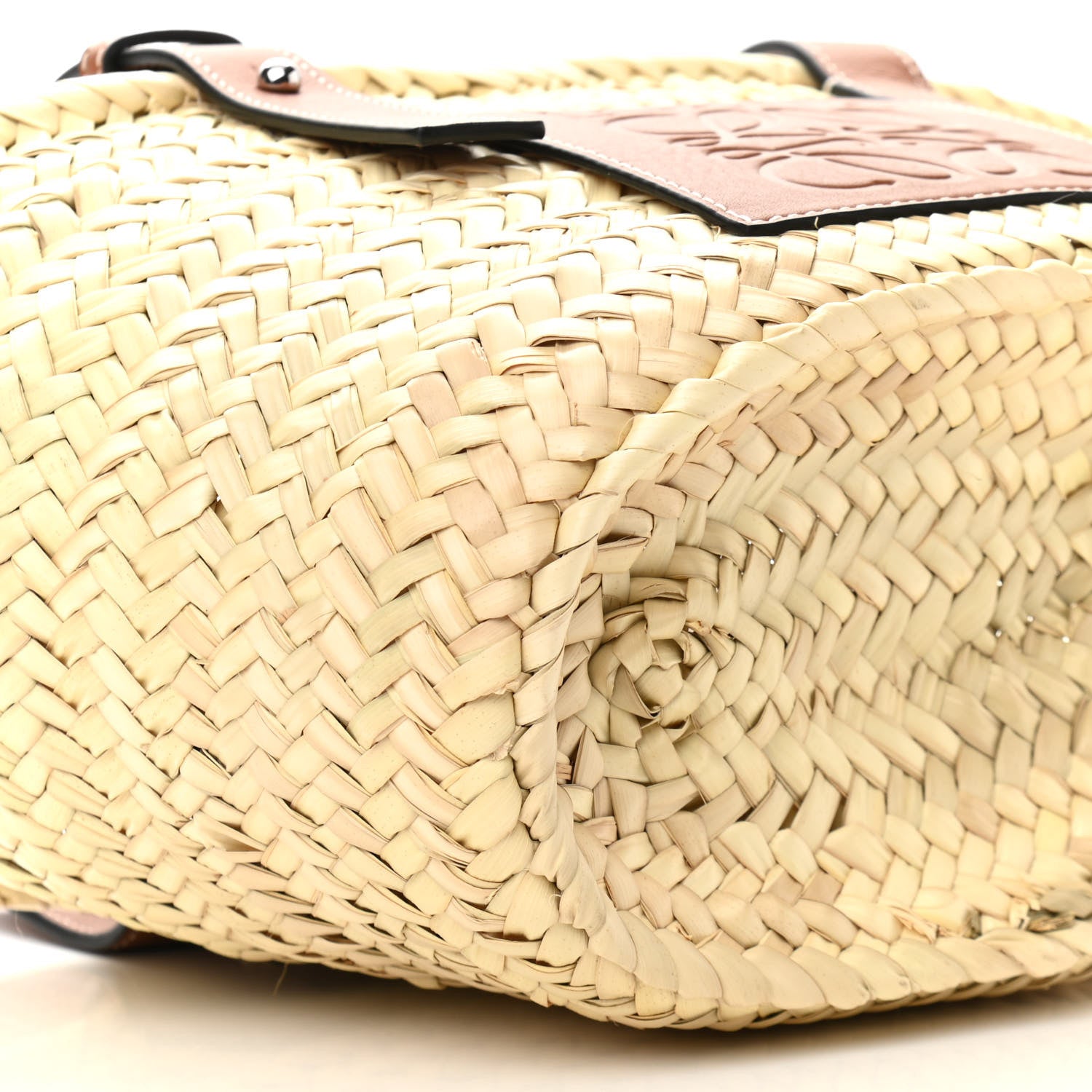 Loewe Raffia Small Basket Tote Bag Natural Tan 10 of 11