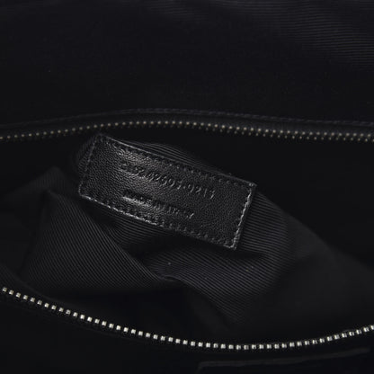 Saint Laurent Grain de Poudre Medium Museum Briefcase Deep Marine 6 of 9