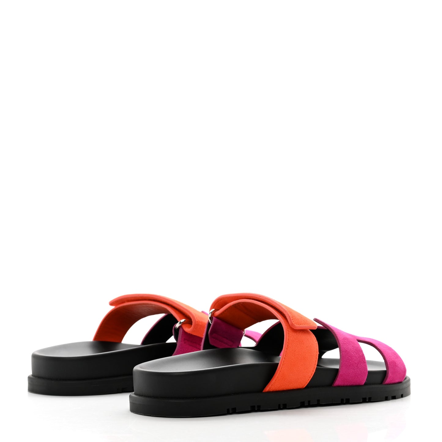 Suede Goatskin Womens Chypre Sandals 37 Rose Chapas Orange Synthetique