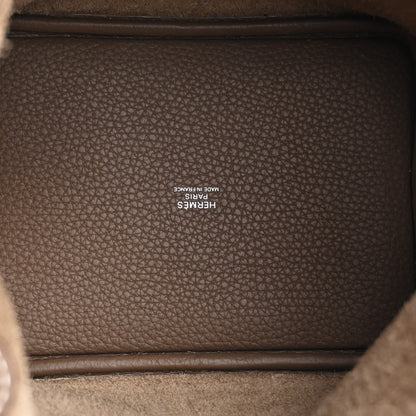 Hermes Taurillon Clemence Picotin Lock 18 PM Etoupe 5 of 11