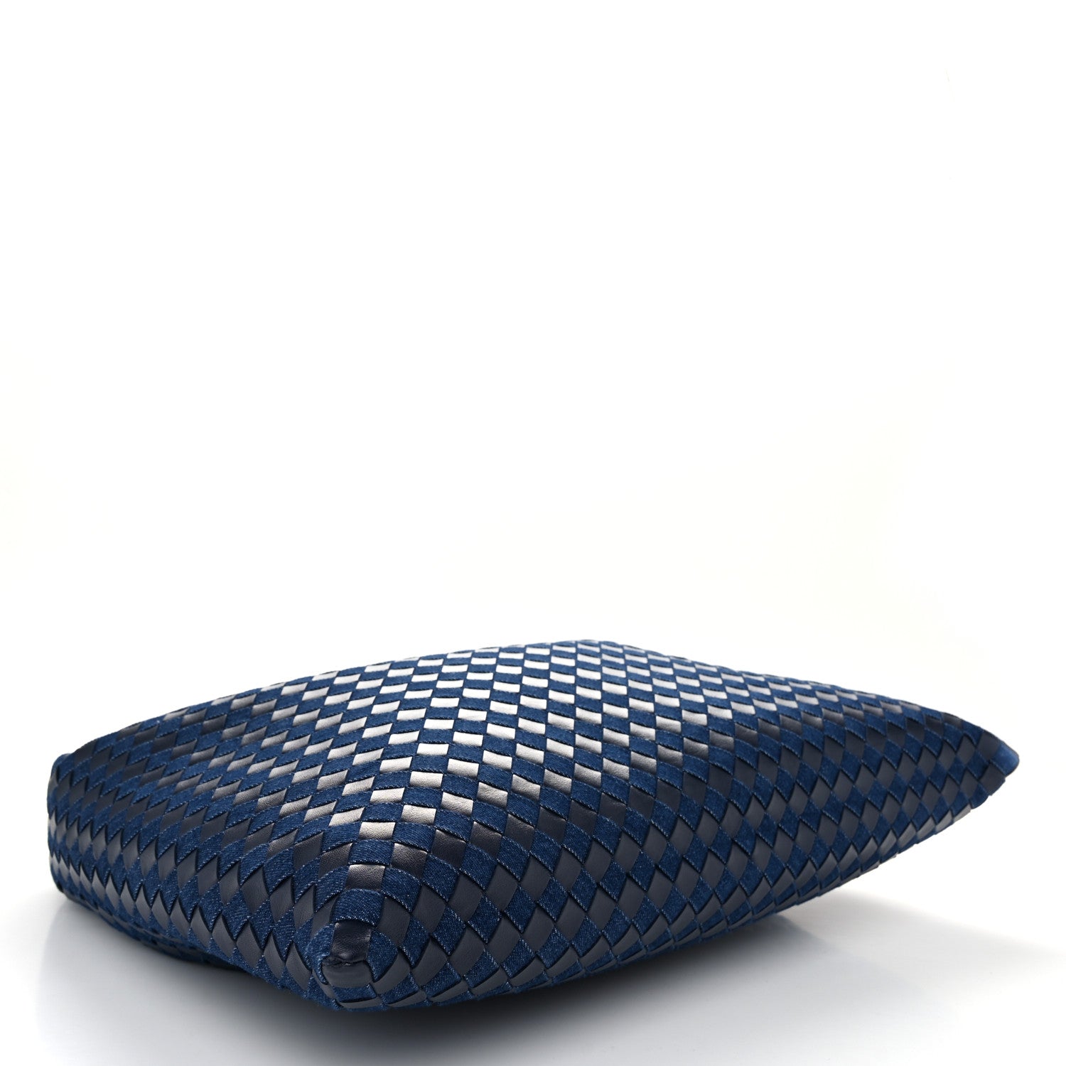 Bottega Veneta Denim Calfskin Intrecciato Large Hop Abyss Indigo 4 of 11