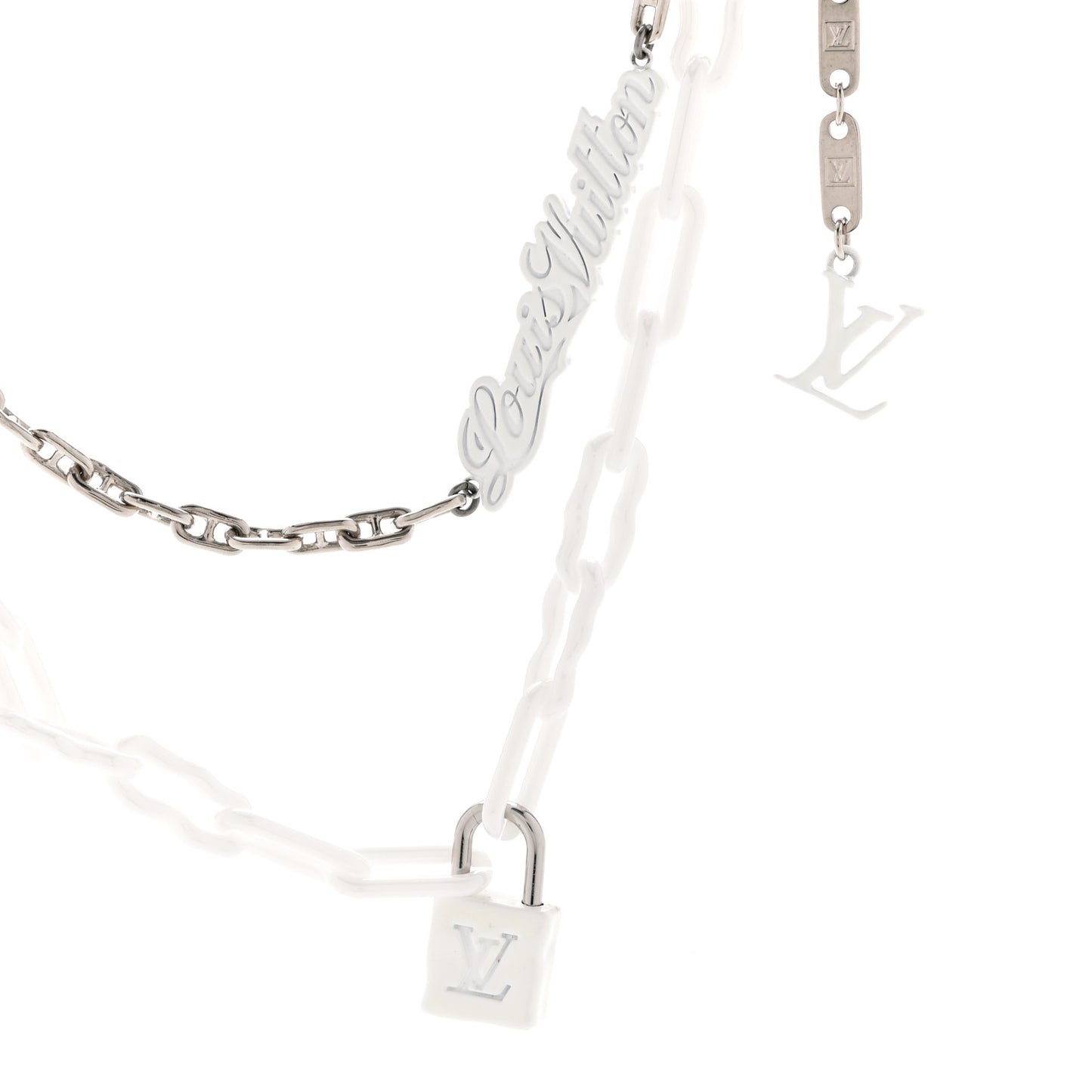 Resin Necklace White