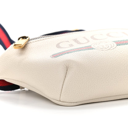 Gucci Grained Calfskin Small Logo Belt Bag White 8 of 9