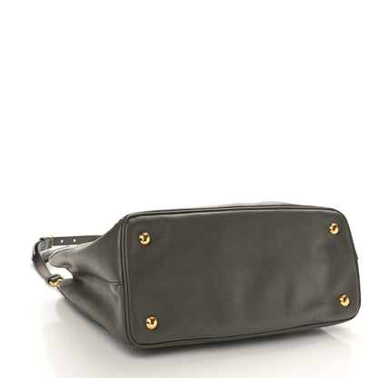 Prada Saffiano Lux Medium Tote Grafite 4 of 10