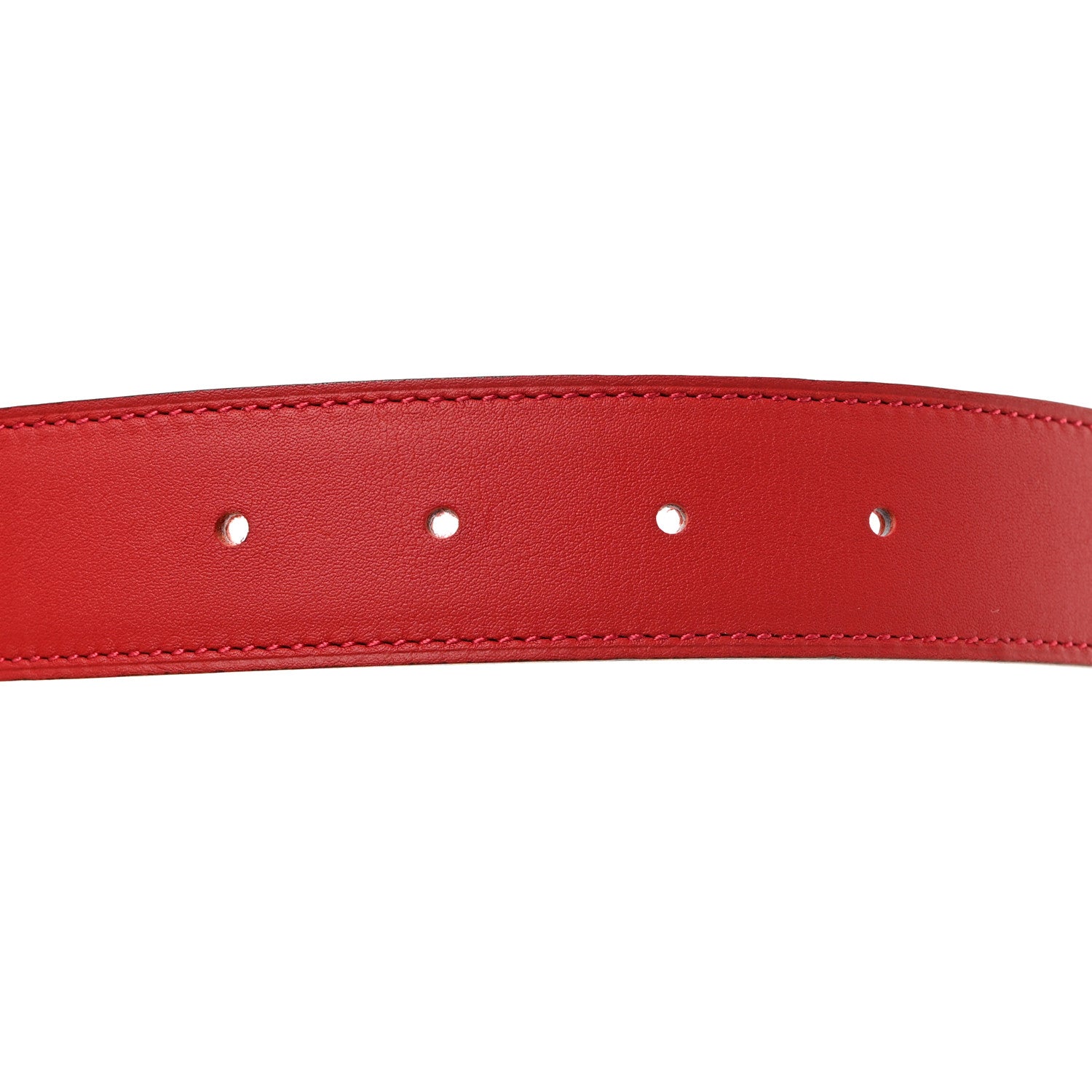 Hermes Swift Epsom 32mm Belt Strap 90 Vermilion Rose Jaipur 7 of 9
