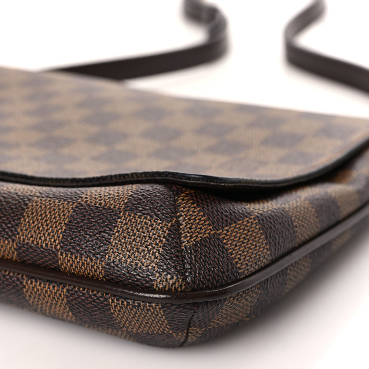 Damier Ebene Musette Tango Long Strap
