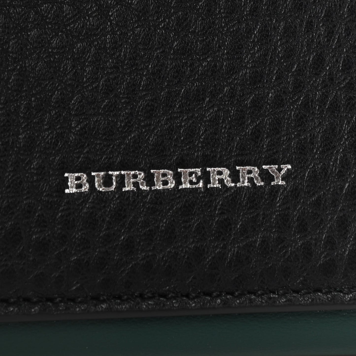 Grained Calfskin Tri-Fold Compact Wallet Black