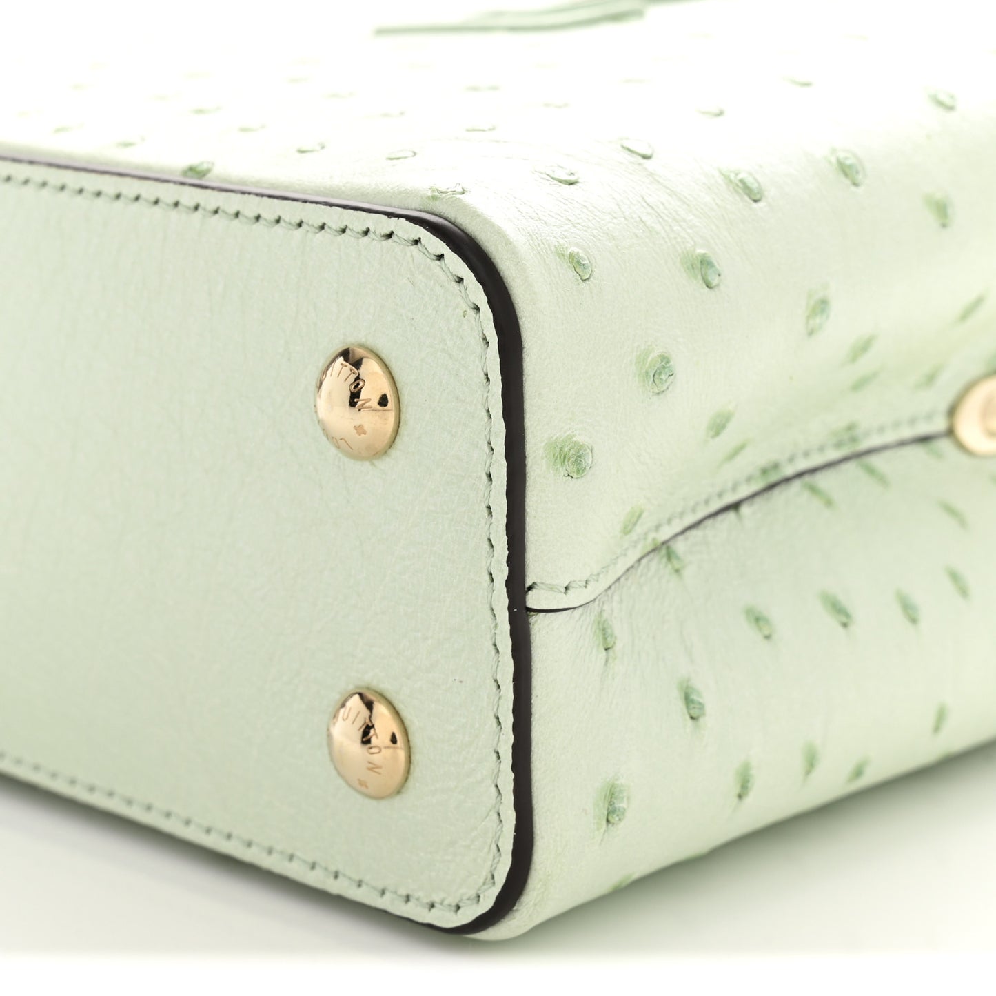 Ostrich Capucines Mini Vert Celadon