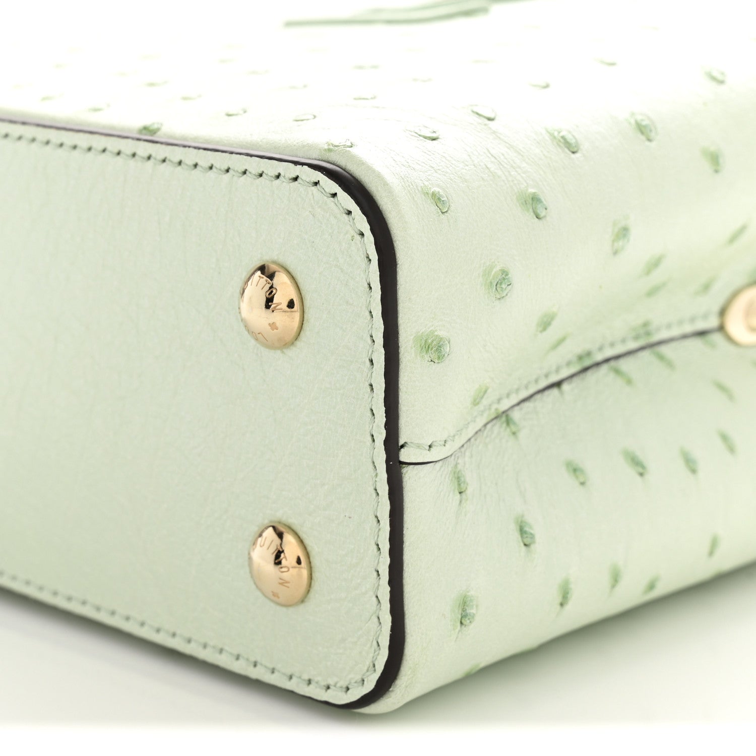 Louis Vuitton Ostrich Capucines Mini Vert Celadon 10 of 11