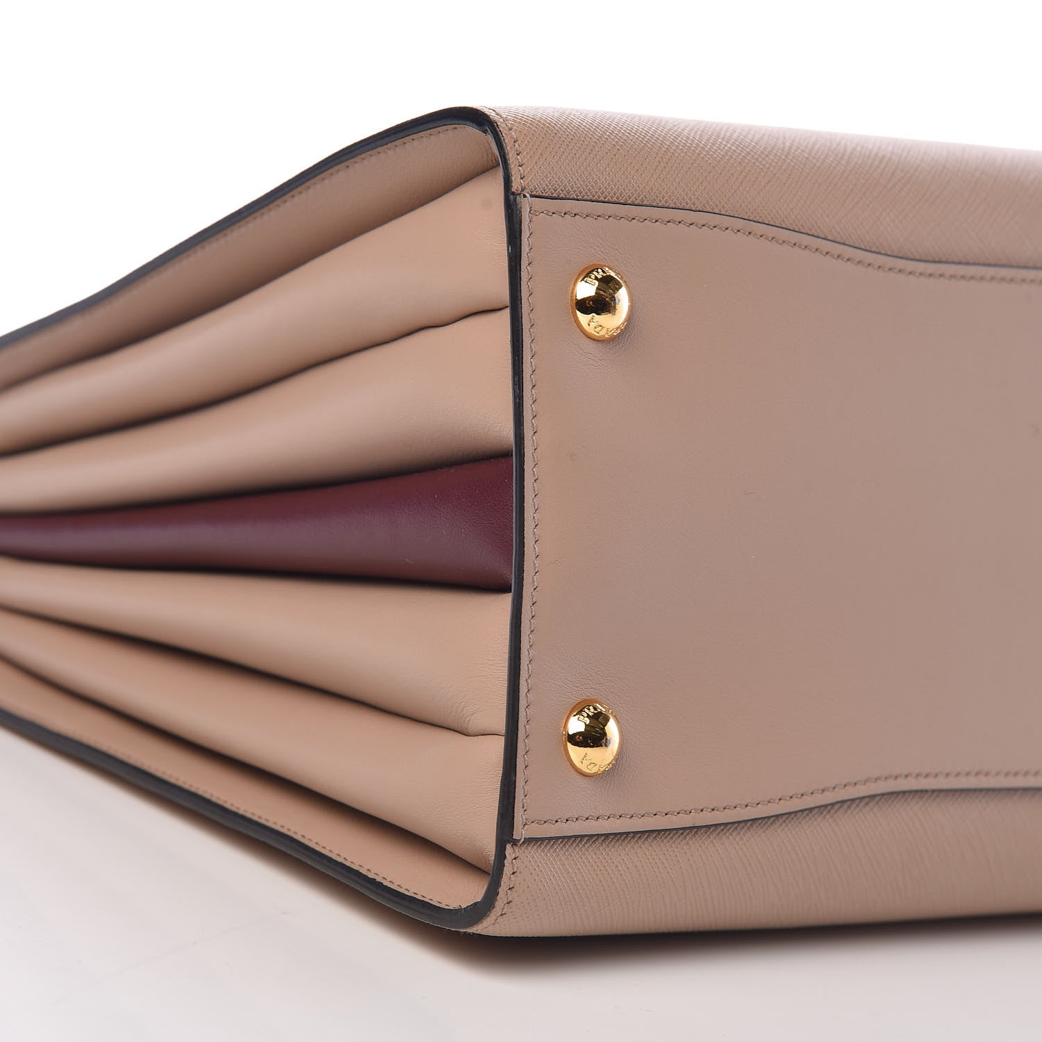 Prada Saffiano City Calfskin Medium Bibliothèque Top Handle Cammeo 9 of 13