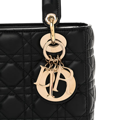 Christian Dior Lambskin Cannage Small Lucky Badges My Lady Dior Black 8 of 10