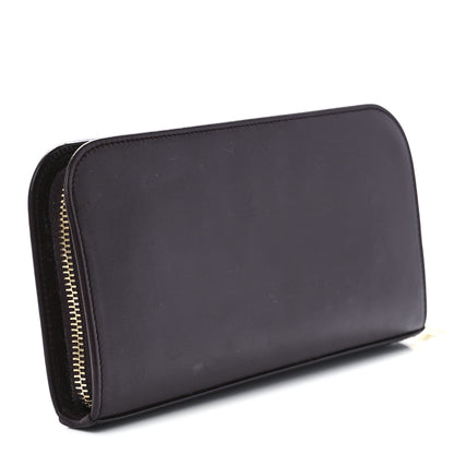 Saint Laurent Calfskin Classic Zip Around Continental Wallet Bordeaux 3 of 10