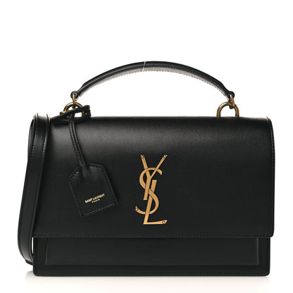 Saint Laurent Calfskin Medium Monogram Sunset Black 1 of 8