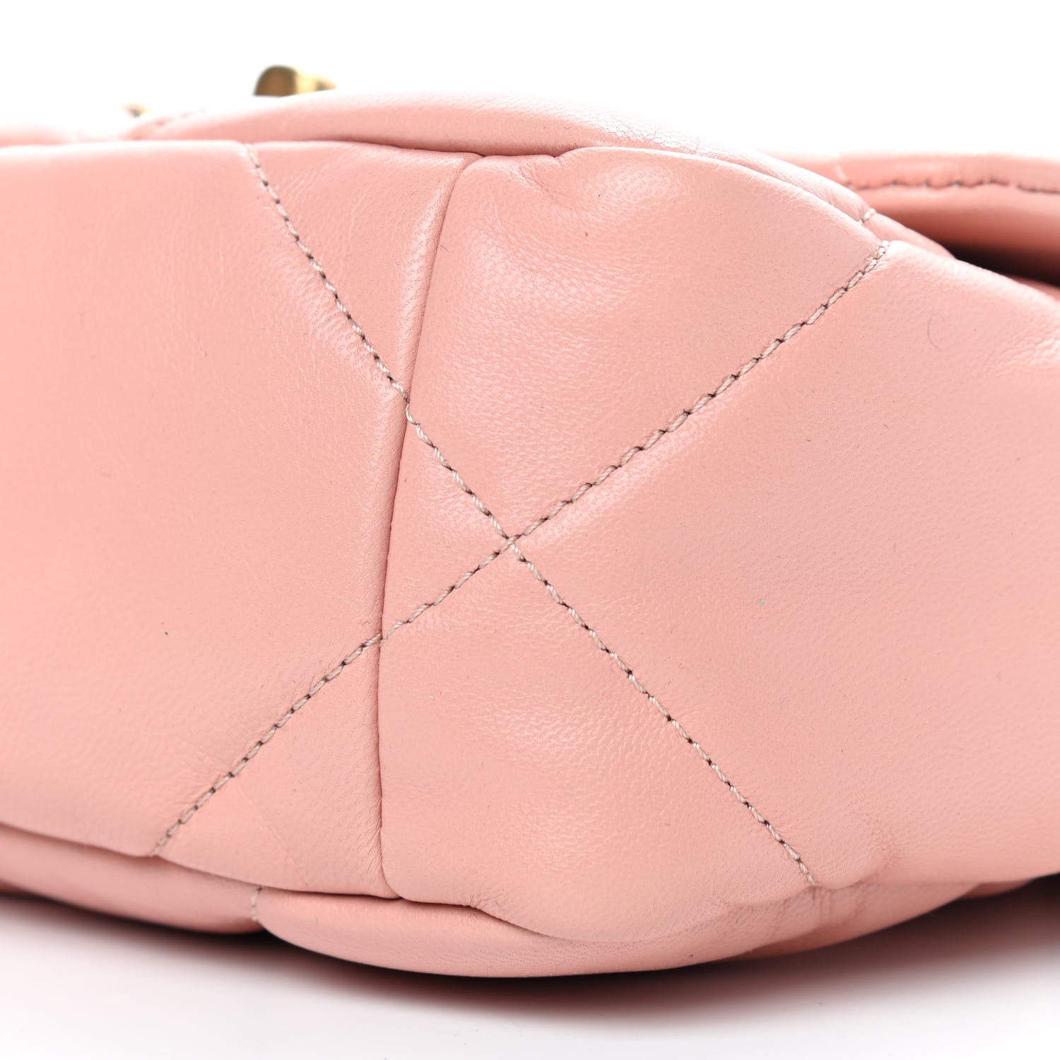 Chanel Goatskin Quilted Medium Chanel 19 Flap Light Pink 9 of 9
