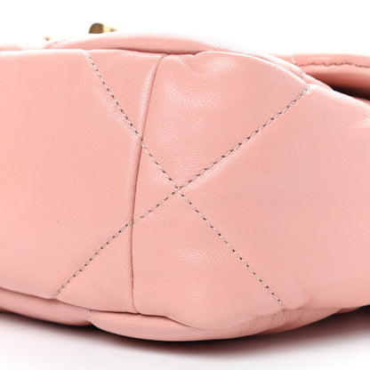 Chanel Goatskin Quilted Medium Chanel 19 Flap Light Pink 9 of 9