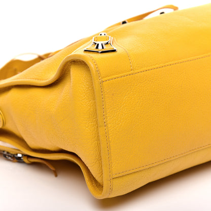 Balenciaga Chevre Silver Metallic Edge Hardware City Jaune Epi 6 of 10