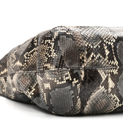 Gucci Python Medium Soho Chain Hobo Beige 9 of 10