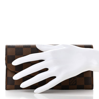 Louis Vuitton Damier Ebene Emilie Wallet 2 of 9