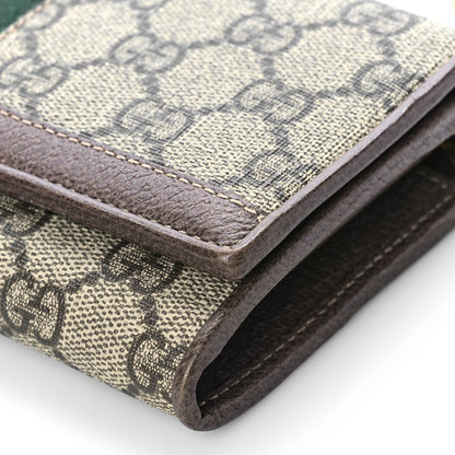 Gucci GG Supreme Monogram Web Ophidia Wallet On Chain Brown 9 of 9