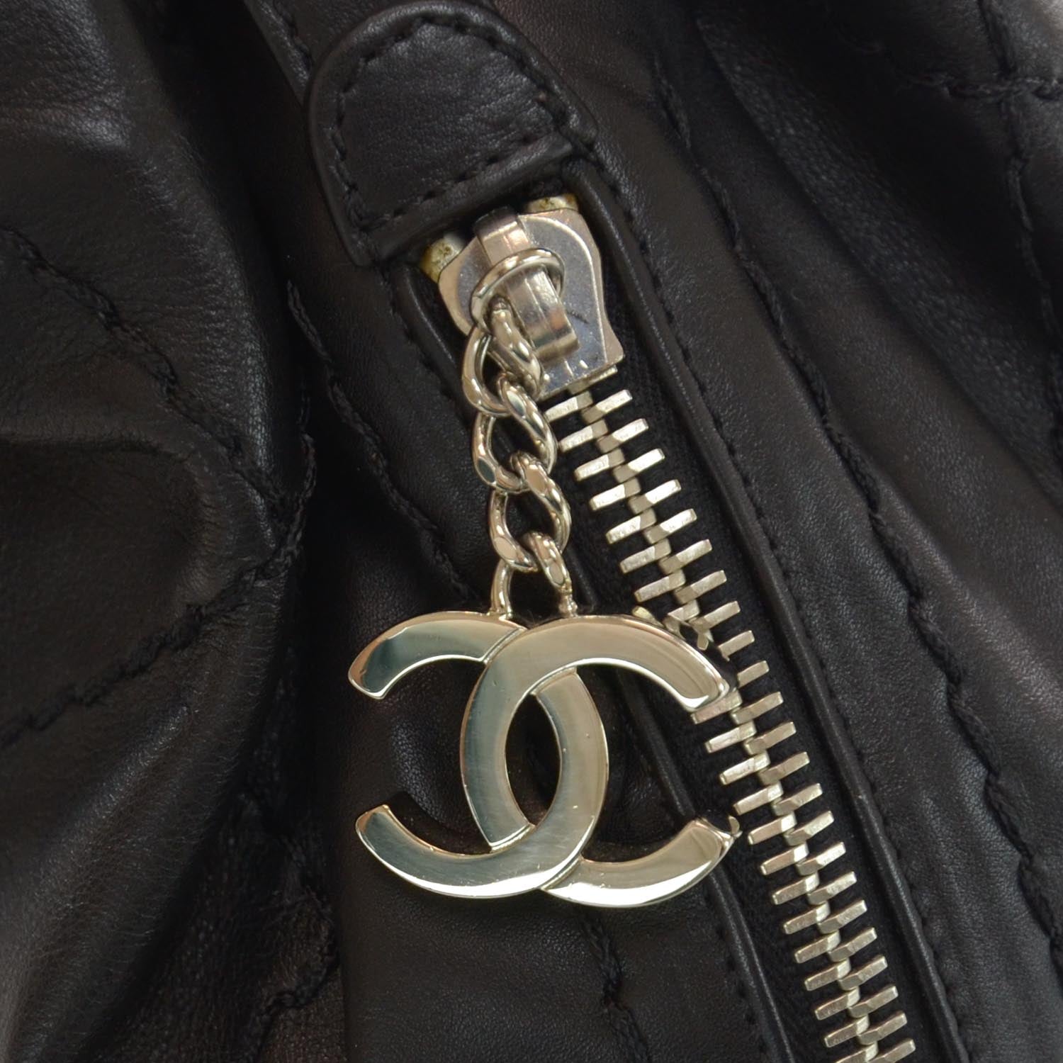 Chanel Lambskin Expandable Stitched Tote Black 5 of 8