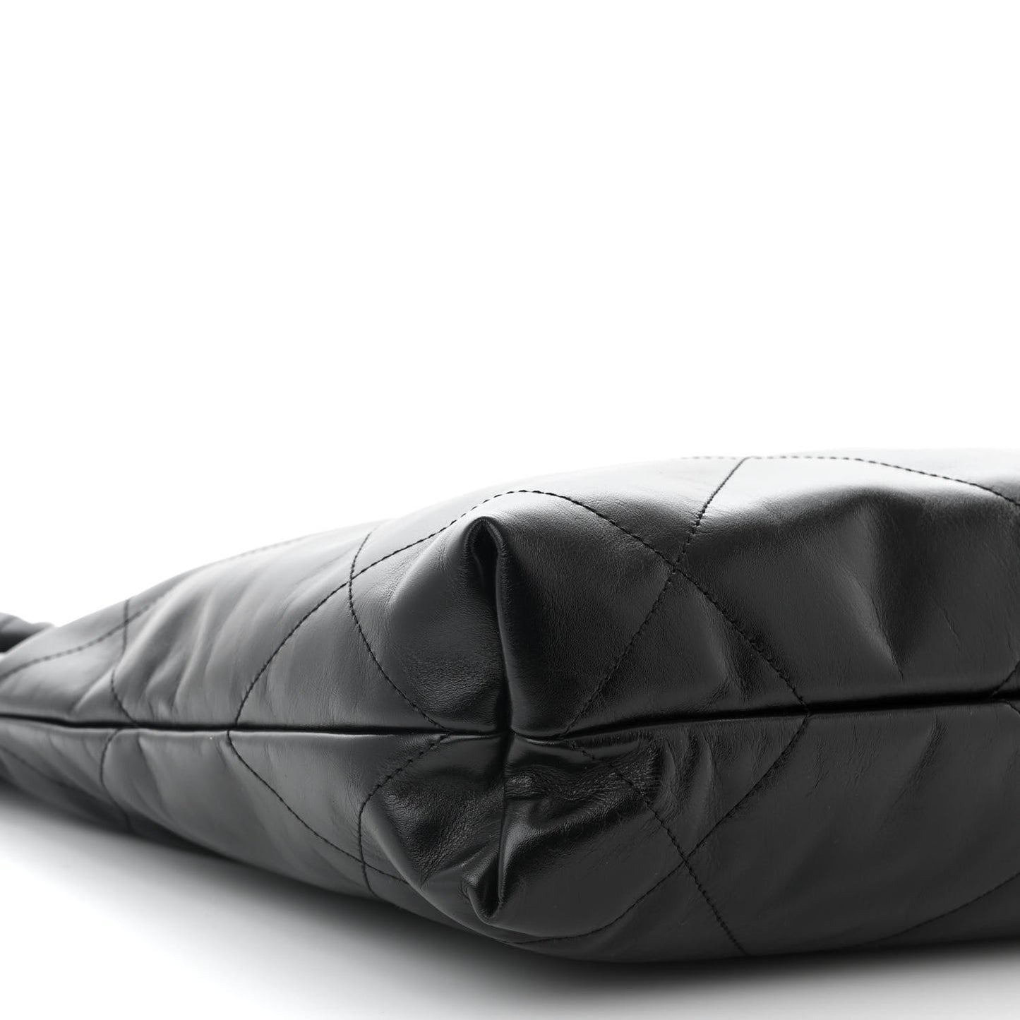 Calfskin Quilted Small Chanel 22 Black