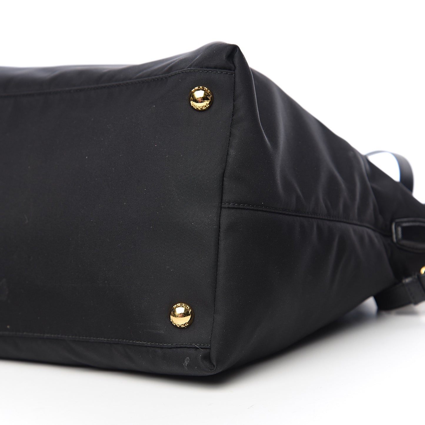 Tessuto Nylon Saffiano Tote Black