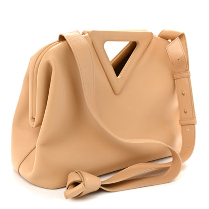 Bottega Veneta Calfskin Medium The Point Triangle Bag Almond 3 of 9