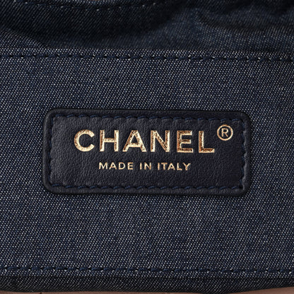 Chanel Lambskin Quilted Resin Bi-Color Chain Bucket Bag Light Beige 6 of 10