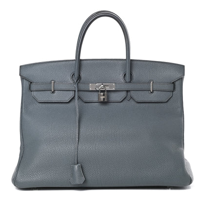 Hermes Togo Birkin 40 Bleu Orage 1 of 17