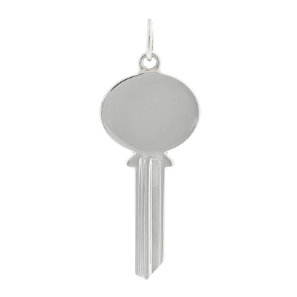 Tiffany Sterling Silver Modern Keys Oval Key Pendant 1 of 3