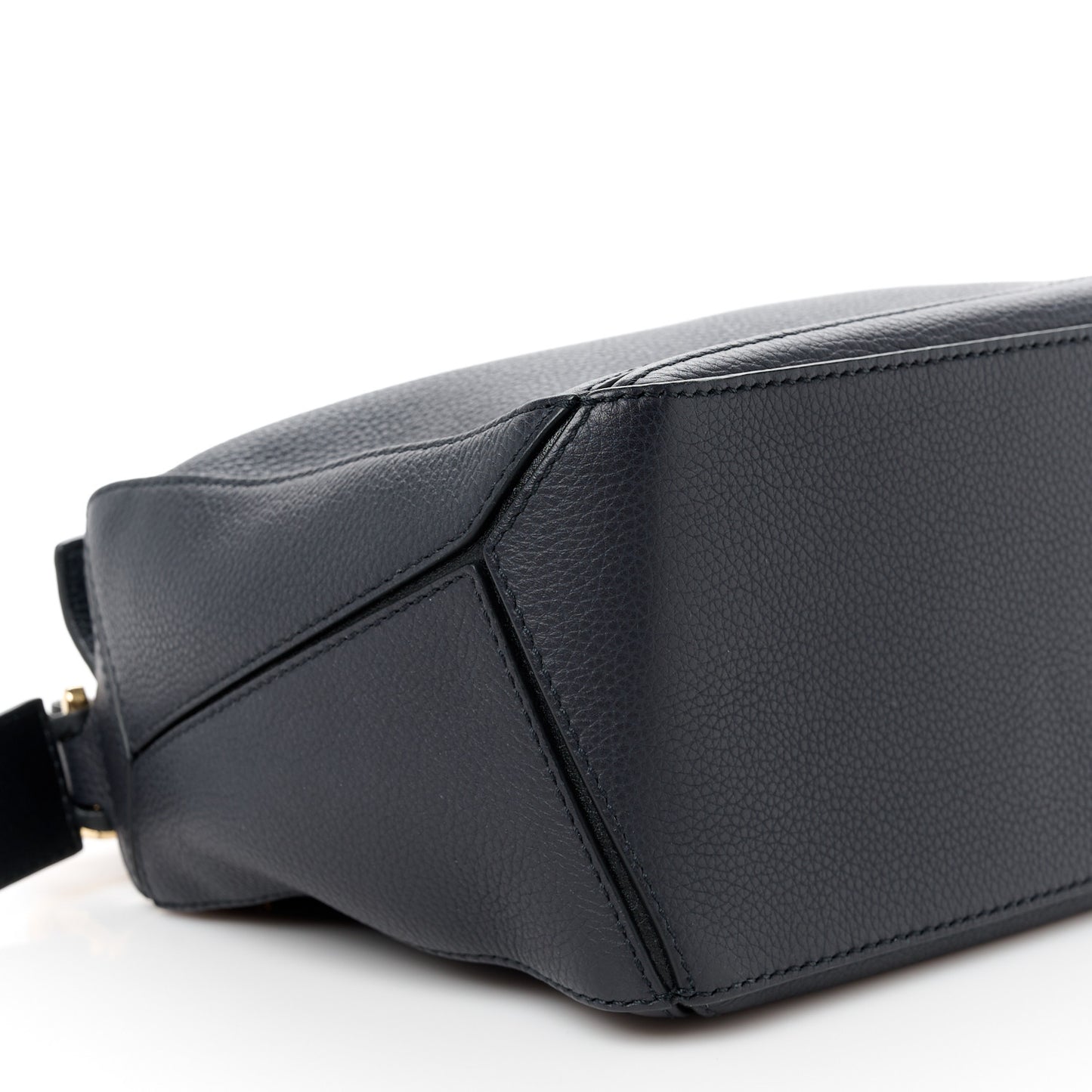 Calfskin Small Puzzle Bag Midnight Blue Black