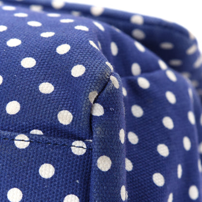 Dolce & Gabbana Canvas Polka Dot Miss Sicily Satchel Blue 9 of 10