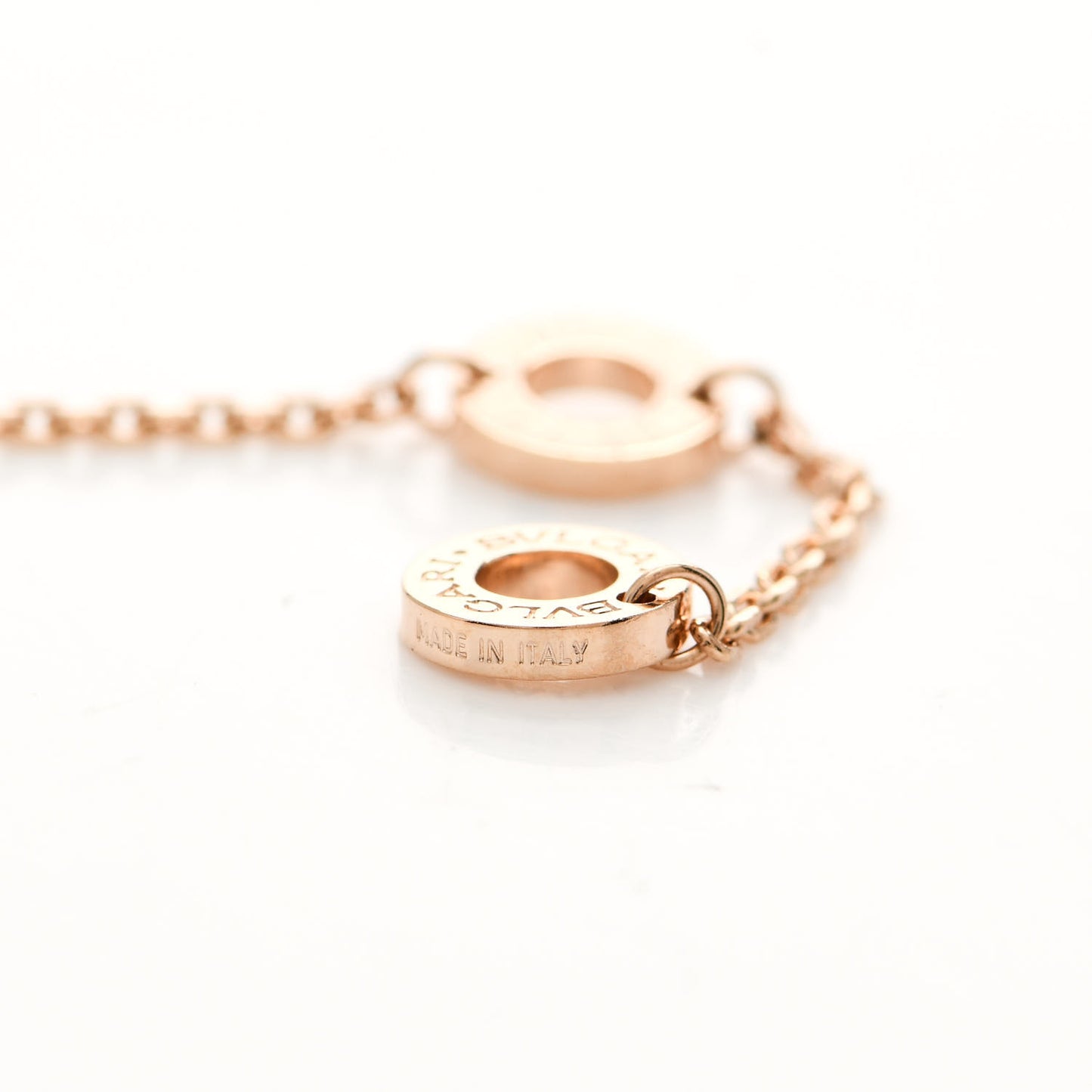 18K Rose Gold Diamond Mother of Pearl Small Divas' Dream Pendant Necklace