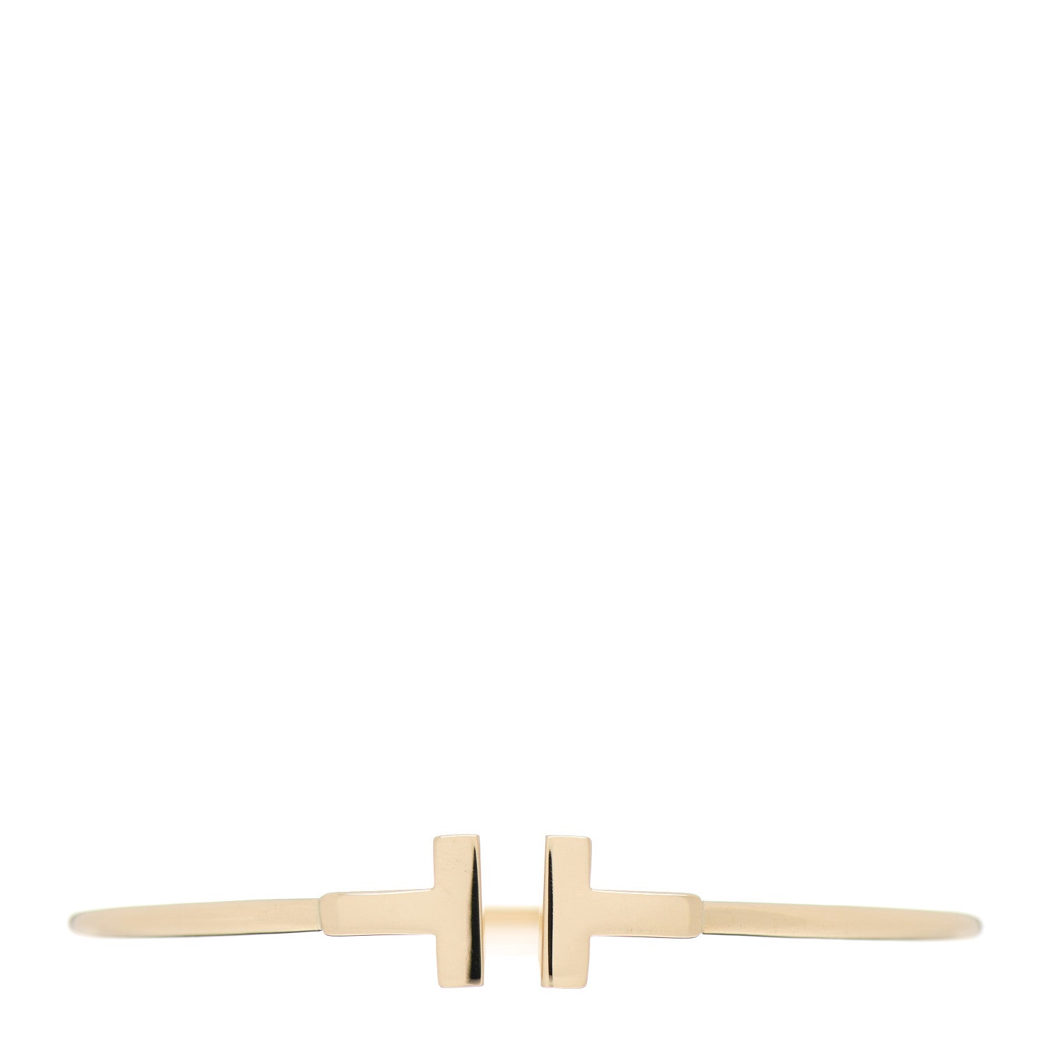 Tiffany 18K Yellow Gold T Wire Bracelet 1 of 4