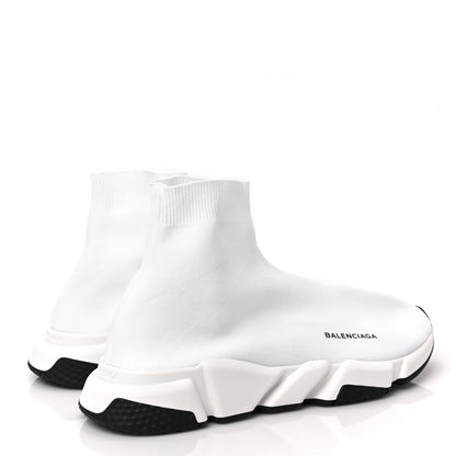 Balenciaga Knit Bi-Color Sole Mens Speed 2.0 Sneakers 45 White 4 of 8