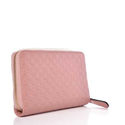 Gucci Soft Microguccissima Zip Around Organizer Wallet Soft Pink 3 of 8